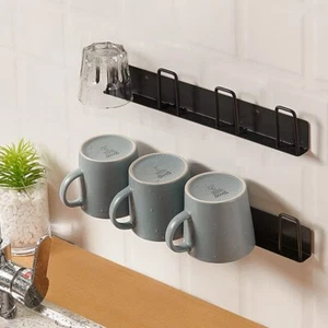 BAIEUEJO 2pcs Mug Hooks Wall-mounted Mug Holder Coffee Cups Holder Hanger no ... - Picture 1 of 7