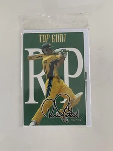 2004 Ricky Ponting Cricket Card Australia Fact File Greeting BRAND NEW - Picture 1 of 2