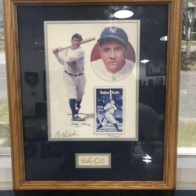 Litografía Babe Ruth Authenticated Signature Plus Paluso Foto 1 de 4