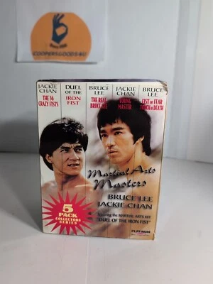 Martial Arts Masters 5 Pack VHS Collectors Series Bruce Lee Jackie Chan SEALED - Image 1 of 4