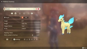 🌈Ponyta brillante/no brillante/Rapidash 6IV/EV Alpha🌈Leyendas Arceus PLA (💯Legal) - Imagen 1 de 60