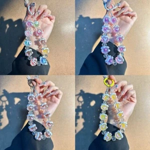 Bracelet de téléphone style ins tendance perles dopamine lanière de téléphone charme anti-perte - Photo 1 sur 16