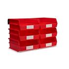 Triton Products Organizer 14.5" x 22" x 10.8" 6-Cube Water Resistant Plastic Red