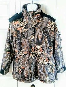 Hunting Coat Mossy Oak Outer & Inner 2 in 1 Coat Hood Gore Tex Mens Size Small  - Picture 1 of 12