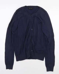New Look Womens Blue Cotton Blend Cardigan Sweatshirt Size 10 Button - Picture 1 of 12