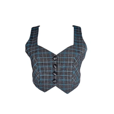 90s vintage grunge waistcoat - Image 1 of 4