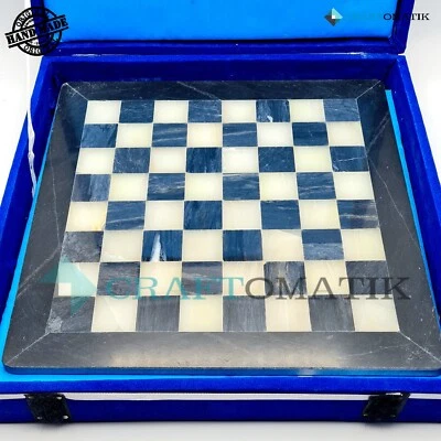 Royal Chess Gift Box Marble Stone 11lbs Chess Handmade Schachbox CB03 - Image 1 of 4
