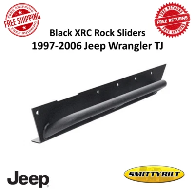 Smittybilt 76871 XRC Armor Rock Slider com degrau para 1997-2006 Jeep Wrangler TJ - Imagem 1 de 4
