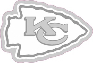 Chiefs Iced Mini Football Helmet Decals - Picture 1 of 3