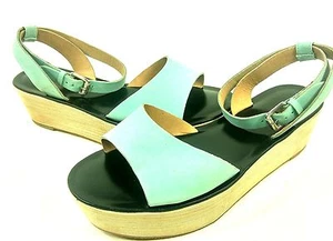 POUR LA VICTOIRE, CIARA PLATFORM SANDAL, SEAFOAM, US 9 M, EURO 39, NEW IN BOX - Picture 1 of 6