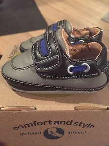 Umi Boy's Crib Shoes Sneakers Baby Boy Size 1 Newborn - Picture 1 of 4