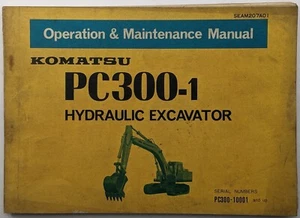 Original Komatsu PC 300-1 Hydraulic Excavator Operation & Maintenance Manual 2 - Picture 1 of 8