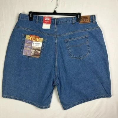 Pantalones Cortos Jean Route 66 Mujer Talla 26W Calce Relajado Cintura 40 Algodón Lavado Medio NUEVO Foto 1 de 4