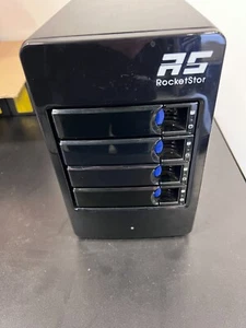 HighPoint RocketStor 6414TS 4-Bay 6G SAS/SATA SFF-8088 RAID Enclosure inc drives - Picture 1 of 4