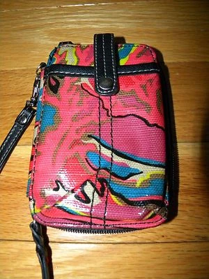 SAK ROOTS Artista Círculo Rosa Poder Muñequera Bandolera Teléfono Billetera Foto 1 de 3