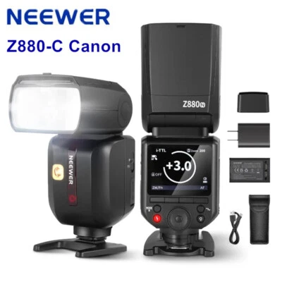 NEEWER Z880-C 2.4G TTL 1/8000s HSS High Speed Camera Fash Light Speedlite Canon  - Image 1 of 4