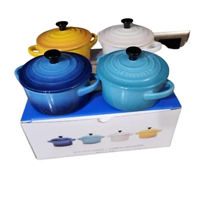Le Creuset The Riviera Collection 4er Set Zierliche Aufläufe 250ml/8oz Neu - Bild 1 von 6