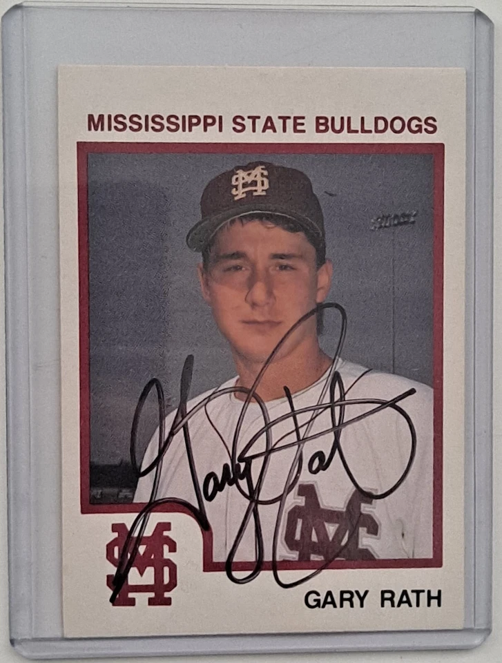 Mississippi State Bulldogs Carlton Loewer Autographed 1994 MSU Baseball Card - Image 1 of 1