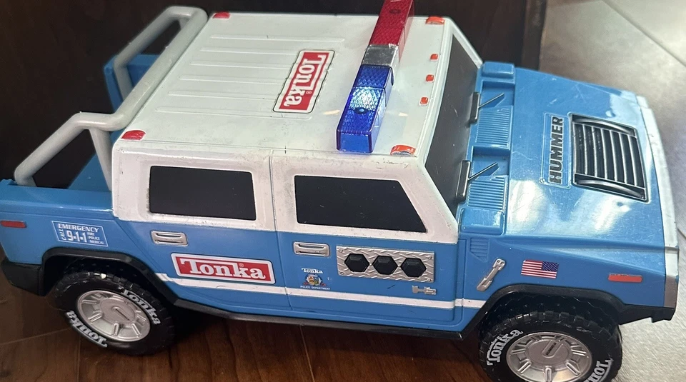 Tonka Police H2 Hummer Hasbro 2004 Rare Early Model Lights And Sounds Tested! - Image 1 of 4