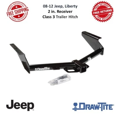 Enganche de remolque Draw-Tite 75578 clase III, 2 pulgadas Receptor compatible con Jeep Liberty 08-12 Foto 1 de 4
