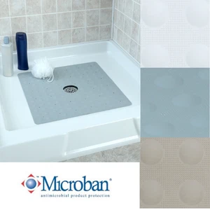 Large Non-Slip Rubber Shower Mat: SlipX Solutions Square Stall Mat - Picture 1 of 12