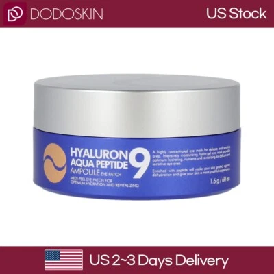 Parche para ojos ampolla Hyaluron Aqua Peptide-9 1,6 g x 60 almohadillas vendedor de EE. UU. Foto 1 de 4