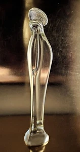 MURANO Italy GLASS MADONNA Virgin Mary Figurine 15" Clear Handmade, Unsigned - Picture 1 of 8