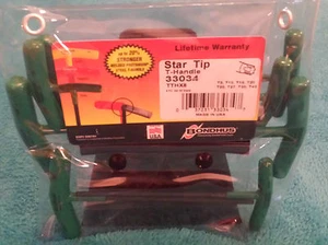 TTHX8 Bondhus T Handle Torx Key Set 8 piece Star With Stand 33034 - Picture 1 of 1