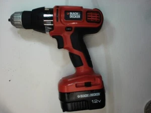 BLACK & DECKER SS12 12V CORDLESS DRILL 10MM TYPE 2 WITH BATTERY HPB12 (ONLY) - Picture 1 of 2