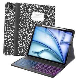 Keyboard Case for iPad Air 13 Inch (M2) 2024/iPad Pro 12.9 A-Book Black New - Picture 1 of 8