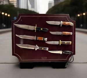 Coltello Vintage Collezioni The American Mint Wild West Bowie 7 Lavagna Magnetica - Foto 1 di 4