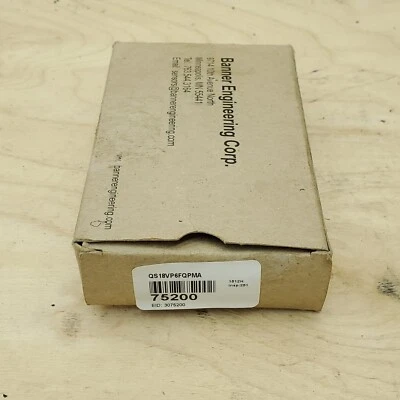 Banner Engineering QS18VP6FQPMA Fiber Optic Amplifier (75200) - NEW in Box - Image 1 of 2