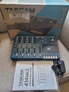 Serviced Tascam 414 MKII Portastudio 4 Track Two Speed Recorder Cassette Vintage - Picture 1 of 18