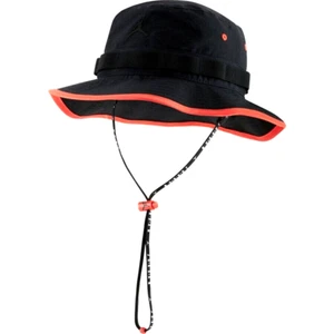 Nike Air Jordan Bucket Hat Unisex Negro 'Blackorange' CT0236-010 S/M NWT - Picture 1 of 9