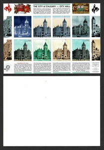 Ayuntamiento de Calgary 1995 1911, hoja de recuerdo misterioso, sin goma ni perfumes - Imagen 1 de 1