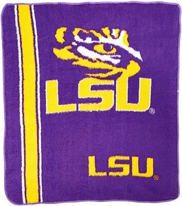 Northwest NCAA Louisiana State University Tigers Sherpa Throw Blanket - Picture 1 of 3