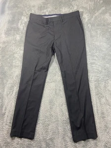 Louis Raphael Hombres 38 x 32 Gris Oscuro Pantalones de Vestir Pantalones Cortados Bolsillos Carrera - Imagen 1 de 4
