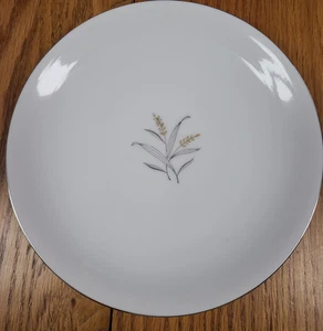 Vtg.  7-3/4 in. Empress China Bread plate, Great Condition, White w/Silver Trim - Picture 1 of 6