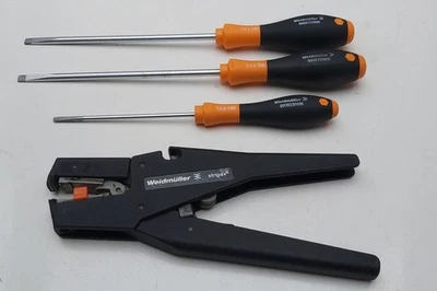 Weidmüller Abisolierzange Stripax & 3x Weidmüller Schraubendreher - Bild 1 von 4