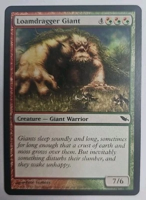 MTG Magic The Gathering Card Loamdragger Giant Creature Giant Warrior Green Red - Image 1 of 2