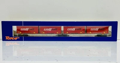ROCO 66566 AAE Sggmrs Articulated Container Wagon - 4 Crossrail swap bodies - H0 - Image 1 of 4