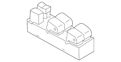 Genuine Nissan 13-19 Versa 14-19 Versa Note Driver Side Window Switch 25401-3AA2 - Image 1 of 3