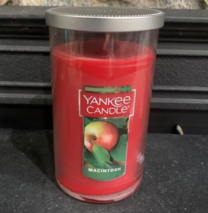 Yankee Candle Macintosh vela perfumada manzana 12 OZ totalmente nueva - Imagen 1 de 6