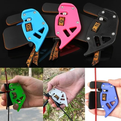 Finger Guard Tab Leather Protector Gear Recurve Bow Archery Hunting Shooting - Image 1 of 4