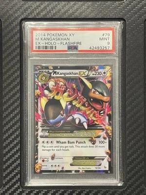 2014 PSA 9 M Kangaskhan EX Holo #79 Mega Pokemon TCG XY Flashfire - Image 1 of 2
