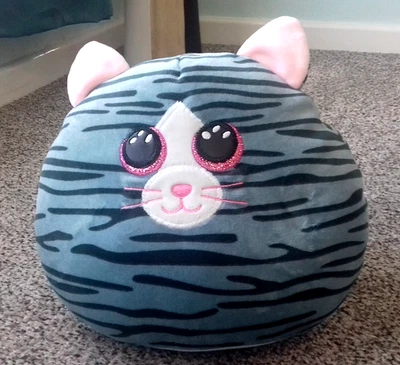 Ty Squishy Plush Toy (Kiki Squish A Boo Cat) 9" Height (Full Description Below) - Image 1 of 4