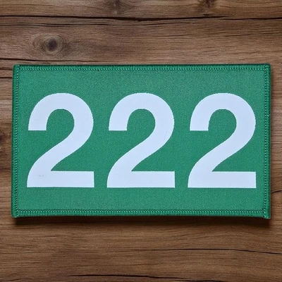 PLAYER 222 SQUI D KIM JUN-HEE BABY GAME TV SHOW TACTICAL WOVEN IRON ON PATCH - Image 1 of 4