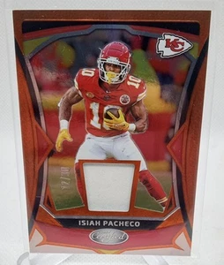 2024 Panini Certified #MMPE-IP Isiah Pacheco Materials Mirror Orange Etch #/30 - Bild 1 von 2