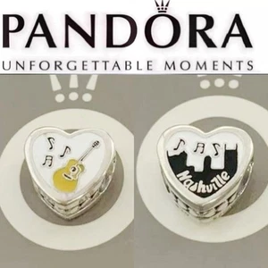 Rare Pandora Nashville Tennessee Double sided Enamel Exclusive Charm - Picture 1 of 4