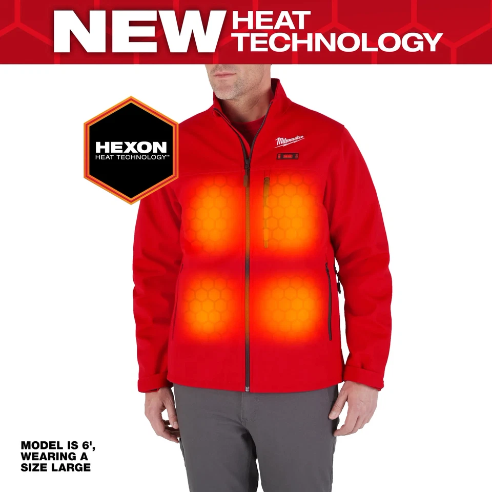 Milwaukee M12™ Heated TOUGHSHELL™ Jacket/Kit, New HEXON HEAT TECHNOLOGY™, S-3XL - Image 1 of 1